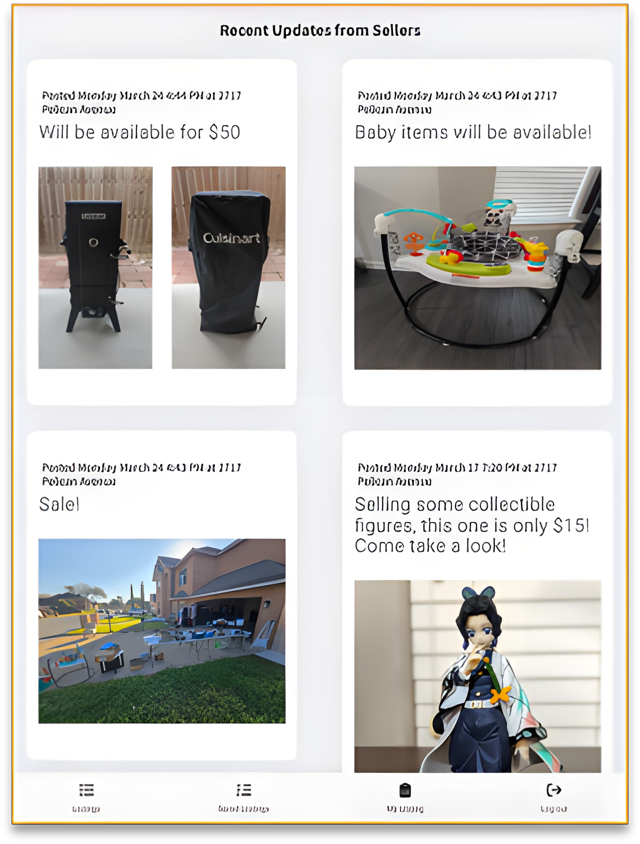 Recent seller updates